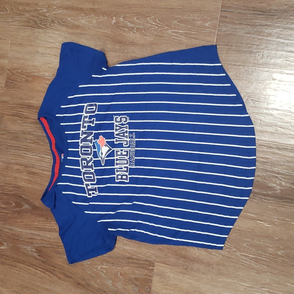(L) Toronto Bluejays Genuine Merchandise Sporty Fanwear Lightweight Baseball